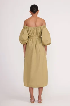 Poplin Shop<STAUD REESE DRESS KHAKI