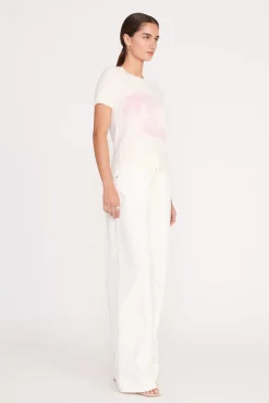 Knits<STAUD REYNA SWEATER IVORY CHERRY BLOSSOM TOILE IVORYCHERRYBLOSSOMTOILE