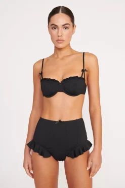 Bikinis<STAUD RHETT BIKINI TOP   BLACK