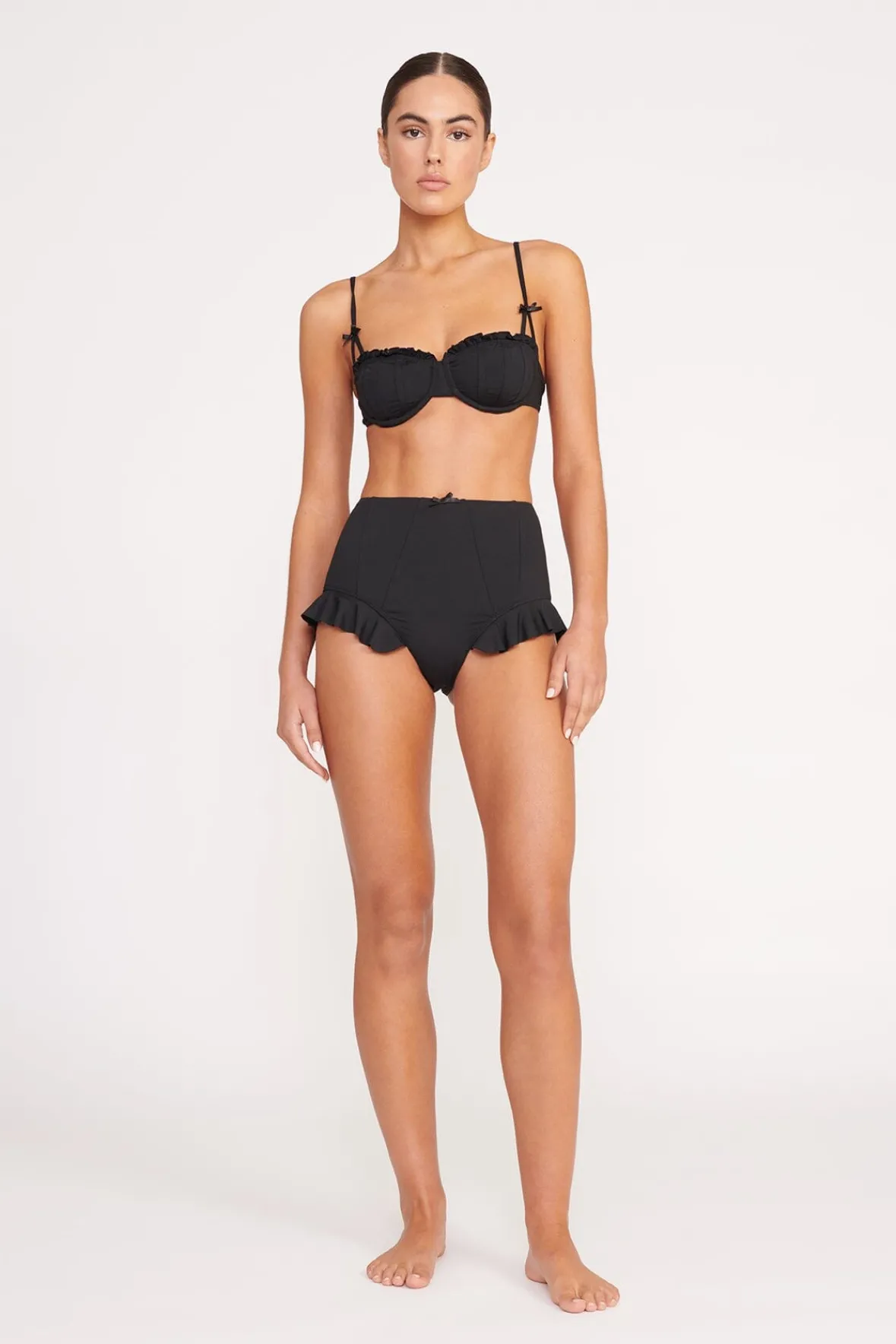 Bikinis<STAUD RHETT BIKINI TOP BLACK