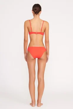 Bikinis<STAUD RHETT BIKINI TOP  RED ROSE REDROSE