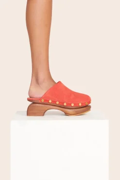 Mules & Flats<STAUD RHODES CLOG   TAN