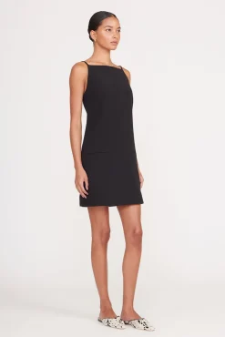 Dresses<STAUD RHYTHM DRESS   BLACK