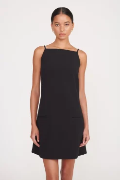 Dresses<STAUD RHYTHM DRESS   BLACK