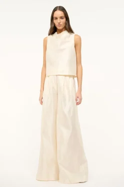 STAUD Bride|The Evening Edit<STAUD ROCHELLE TOP IVORY