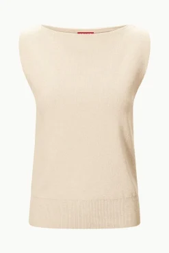 Knits|Spring Suiting<STAUD ROCKI SWEATER CAMEL