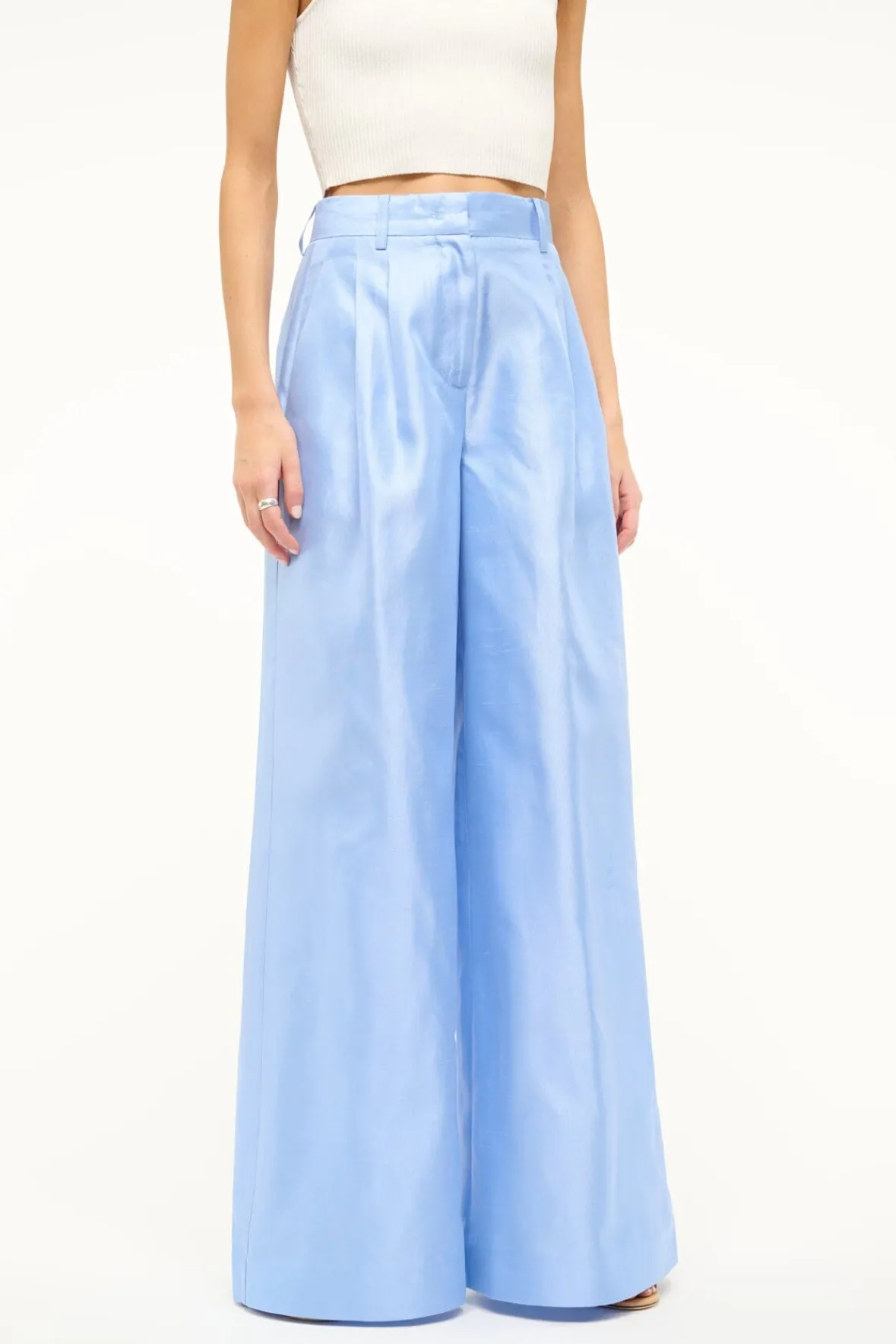 The Evening Edit|Pants & Shorts<STAUD SASHA PANT PERIWINKLE