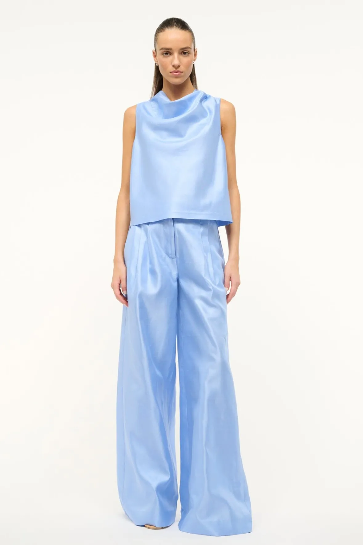 The Evening Edit|Pants & Shorts<STAUD SASHA PANT PERIWINKLE