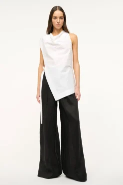 Poplin Shop|Tops<STAUD SAWYER TOP WHITE