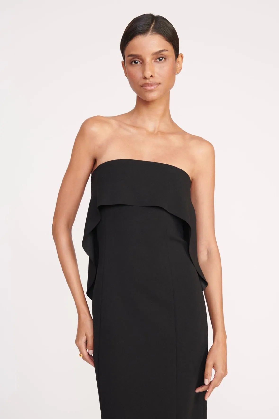 Dresses<STAUD SCARLETT DRESS BLACK