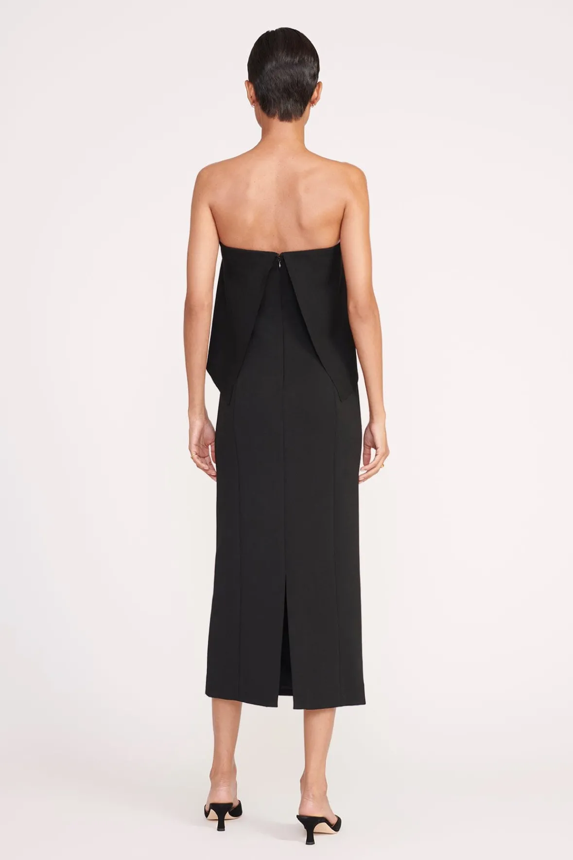 Dresses<STAUD SCARLETT DRESS BLACK