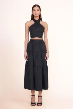 Poplin Shop|Skirts<STAUD SEA SKIRT BLACK
