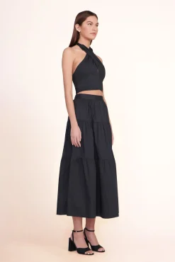 Poplin Shop|Skirts<STAUD SEA SKIRT   BLACK
