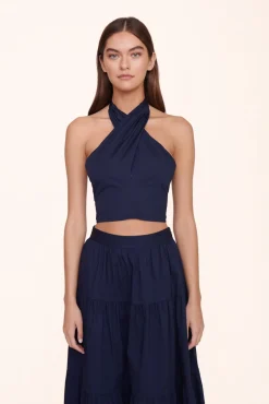 Poplin Shop|Skirts<STAUD SEA SKIRT   NAVY