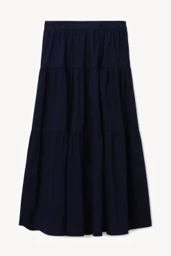 Poplin Shop|Skirts<STAUD SEA SKIRT   NAVY