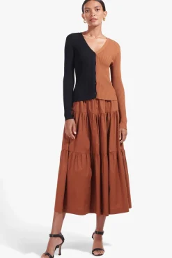Skirts<STAUD SEA SKIRT TAN