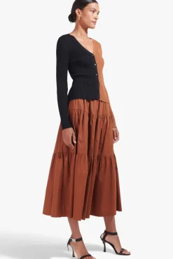 Skirts<STAUD SEA SKIRT   TAN