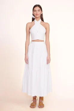 Poplin Shop|Skirts<STAUD SEA SKIRT WHITE