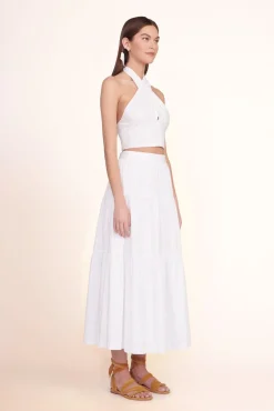 Poplin Shop|Skirts<STAUD SEA SKIRT   WHITE