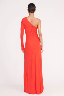 Dresses<STAUD SERENA DRESS  RED ROSE REDROSE