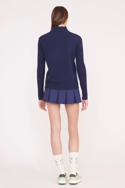 STAUD Court<STAUD SERVE SWEATER NAVY