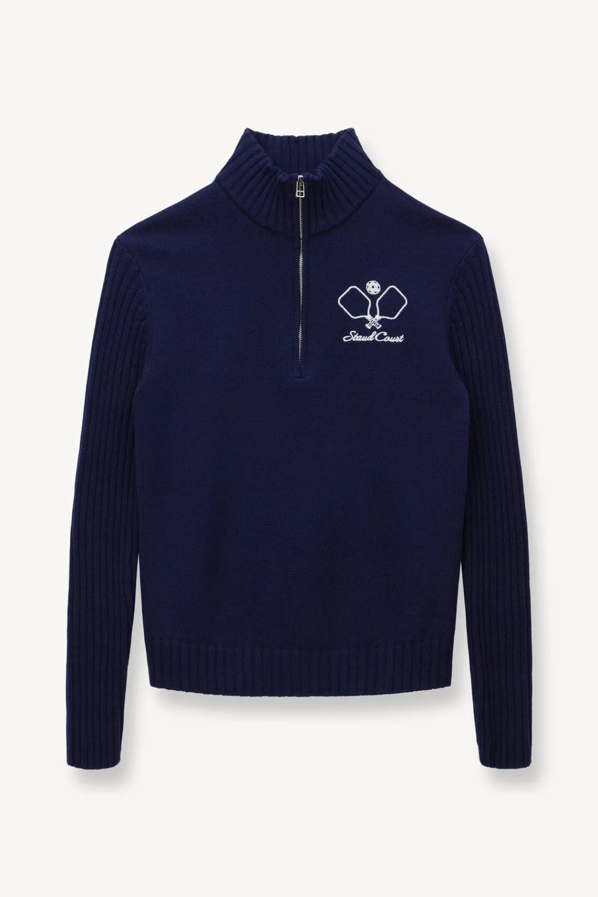 STAUD Court<STAUD SERVE SWEATER NAVY