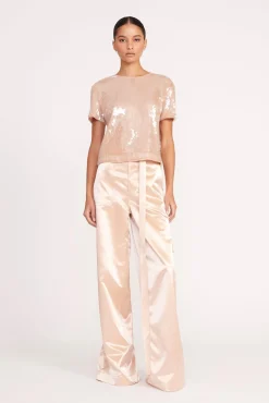 Pants & Shorts<STAUD SHAY PANT   BEIGE