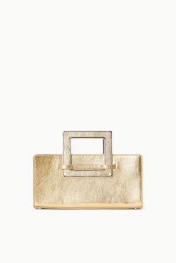 Clutches<STAUD SHIRLEY CONVERTIBLE CLUTCH   GOLD