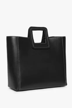 Crossbody|Totes<STAUD SHIRLEY LEATHER BAG BLACK