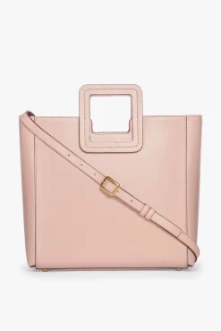 Crossbody|Totes<STAUD SHIRLEY LEATHER BAG   BLUSH