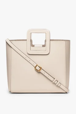 Crossbody|Totes<STAUD SHIRLEY LEATHER BAG CREAM