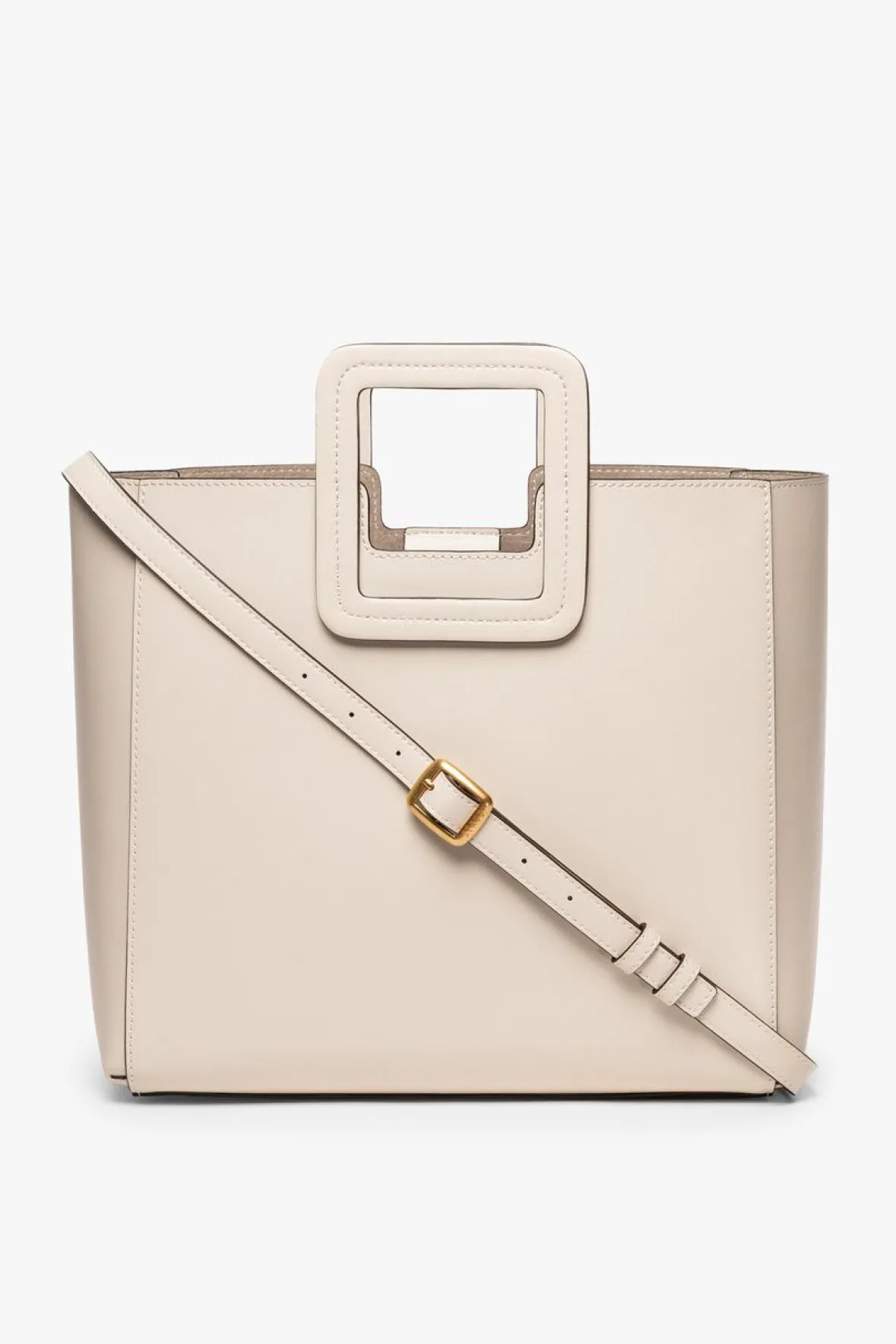 Crossbody|Totes<STAUD SHIRLEY LEATHER BAG CREAM