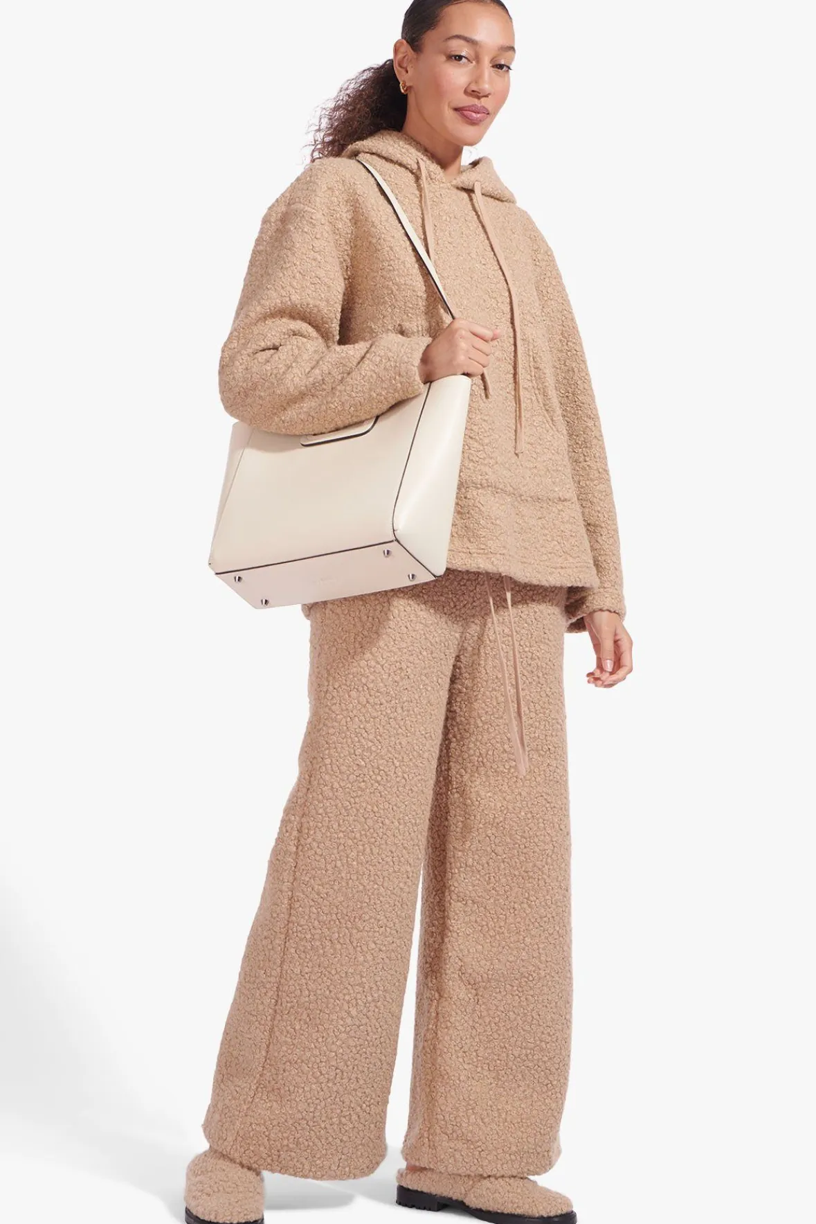 Crossbody|Totes<STAUD SHIRLEY LEATHER BAG CREAM