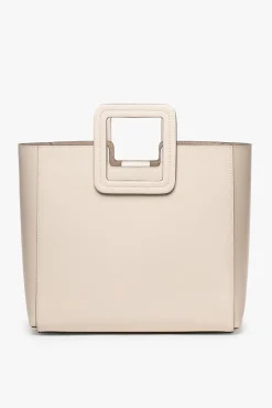 Crossbody|Totes<STAUD SHIRLEY LEATHER BAG CREAM