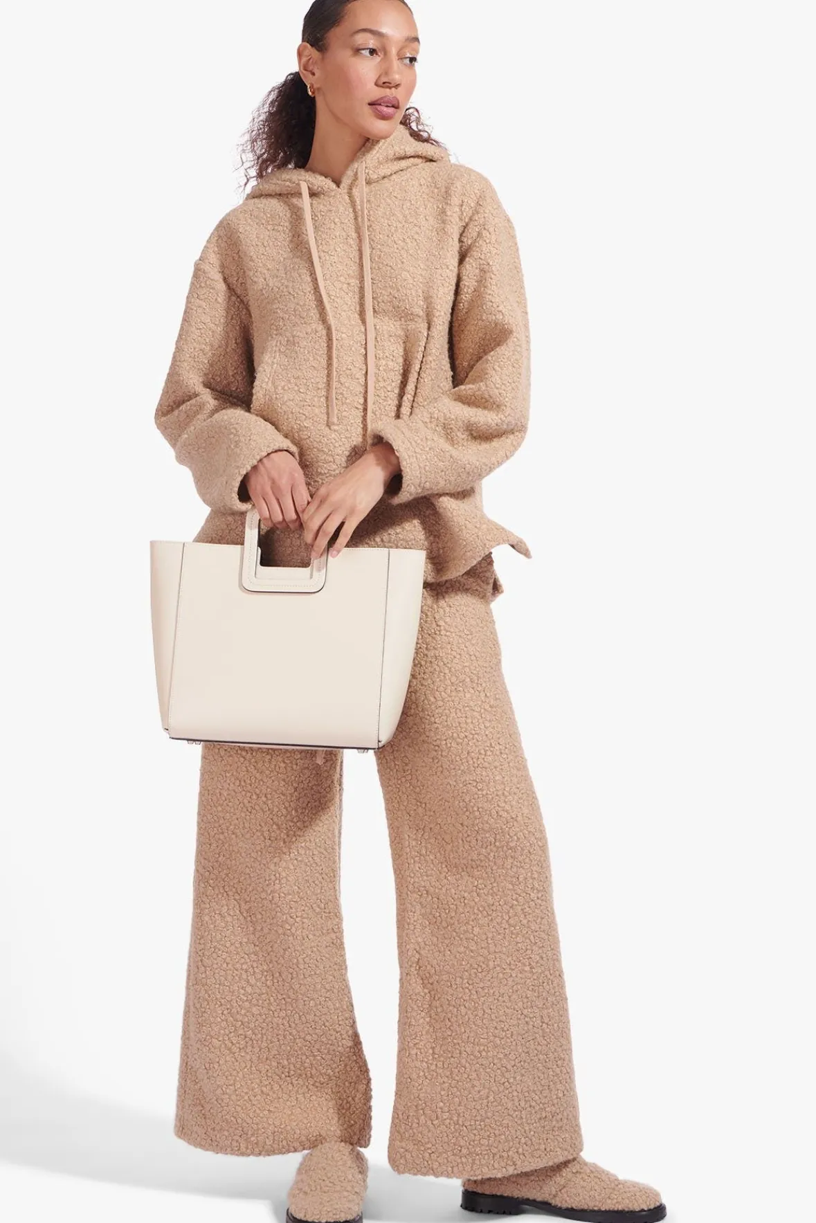 Crossbody|Totes<STAUD SHIRLEY LEATHER BAG CREAM