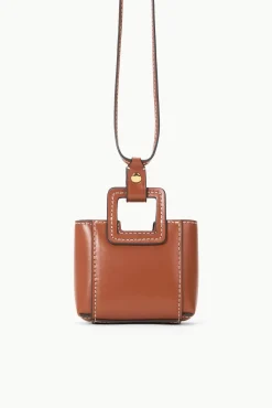 Small Leather Goods|Necklaces<STAUD SHIRLEY MICRO NECKLACE   TAN