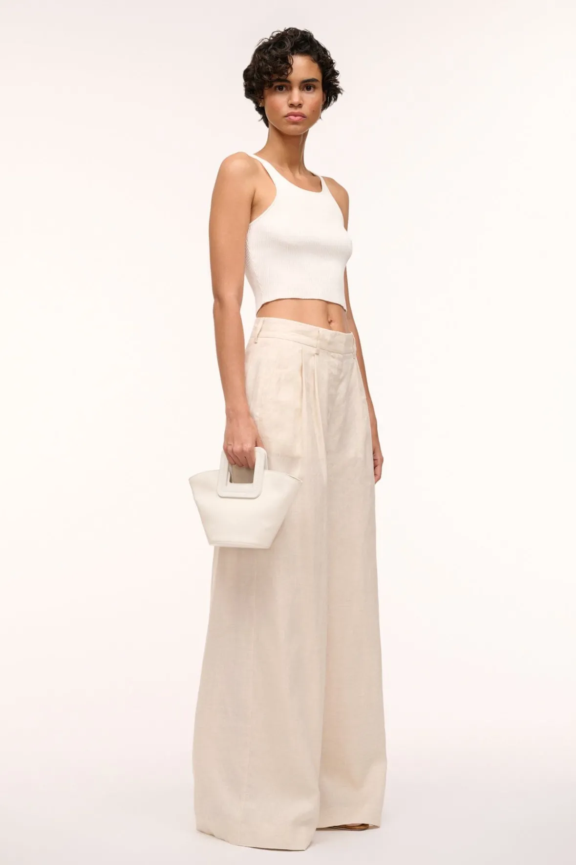Bucket|Totes<STAUD SHIRLEY MINI BUCKET BAG PAPER