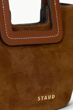 Bucket|Totes<STAUD SHIRLEY MINI BUCKET BAG TAN