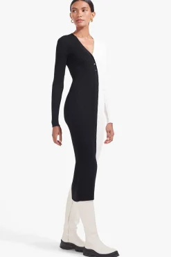 Best Sellers|Dresses<STAUD SHOKO SWEATER  BLACK WHITE BLACKWHITE