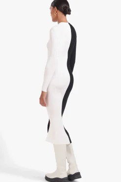 Best Sellers|Dresses<STAUD SHOKO SWEATER  BLACK WHITE BLACKWHITE