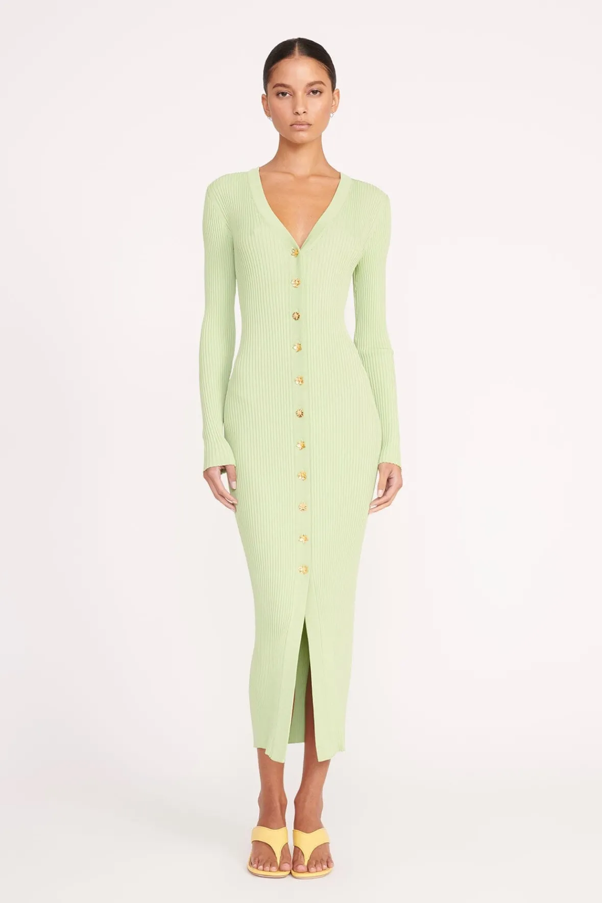 Dresses<STAUD SHOKO SWEATER MATCHA