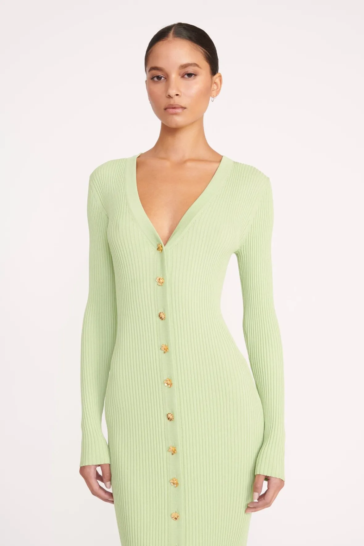 Dresses<STAUD SHOKO SWEATER MATCHA