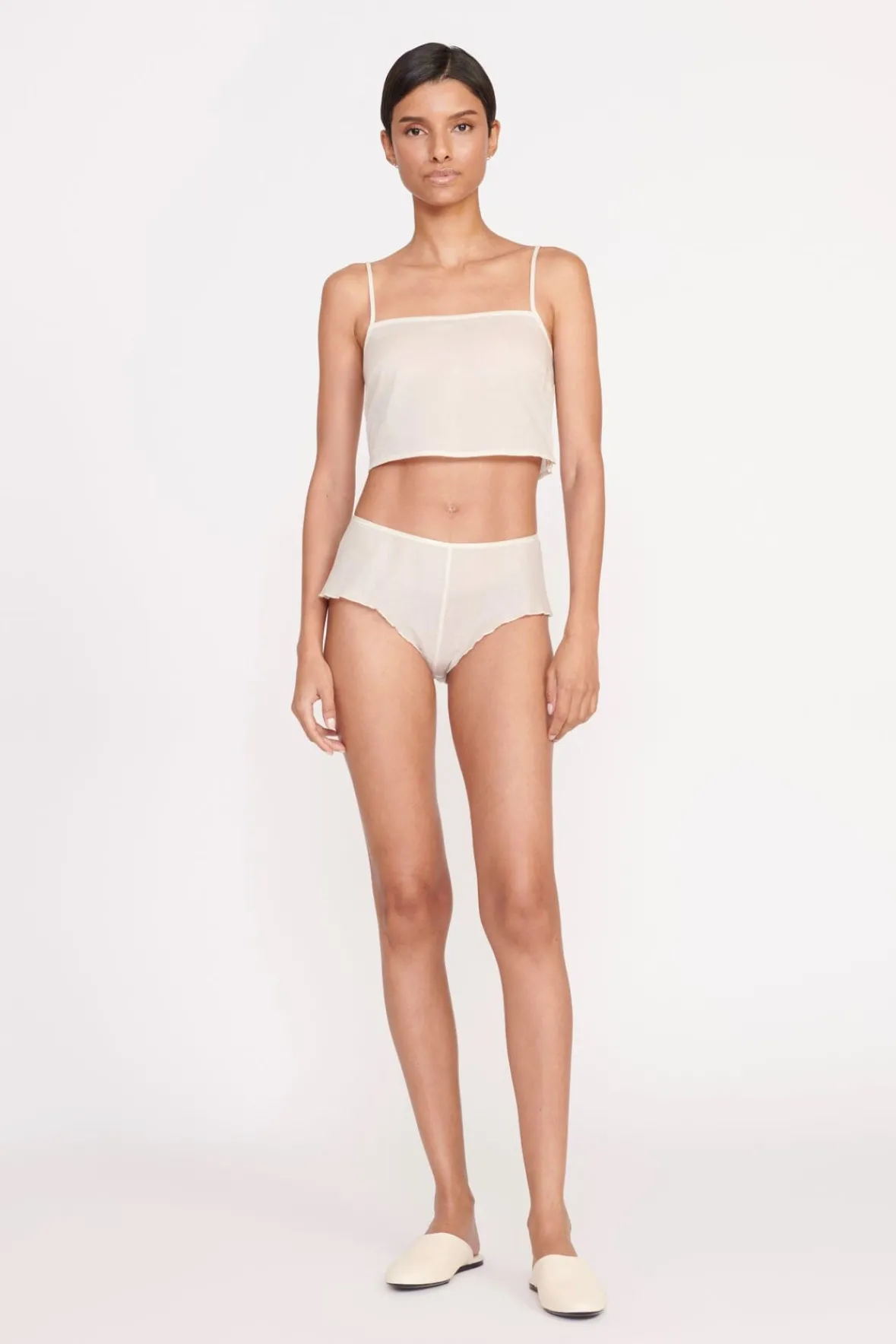 Pants & Shorts<STAUD SHOSHANA SHORT IVORY