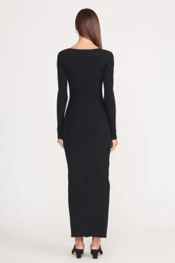 Dresses<STAUD SILHOUETTE DRESS BLACK