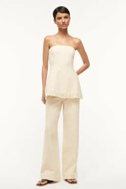 Tops<STAUD SILVIA TOP IVORY