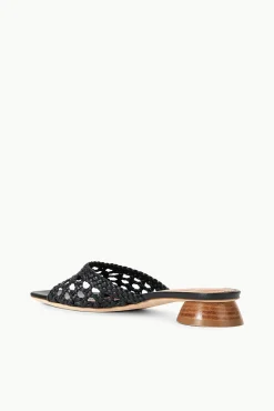Spring Slides|Heels<STAUD SIMONE CROCHET HEEL   BLACK
