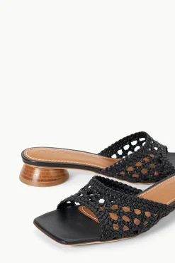 Spring Slides|Heels<STAUD SIMONE CROCHET HEEL   BLACK