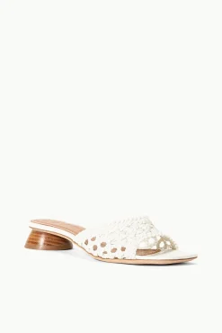 Spring Slides|Heels<STAUD SIMONE CROCHET HEEL   PAPER