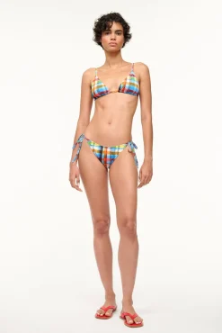Bikinis<STAUD SISLEY STRING BOTTOM  MADRAS PLAID MADRASPLAID