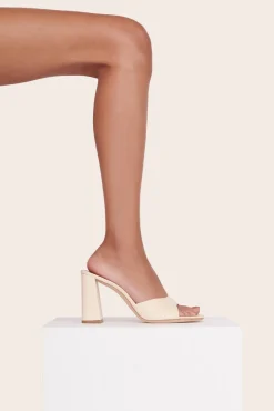 Heels<STAUD SLOANE HEEL   CREAM